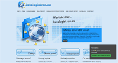 Desktop Screenshot of katalogistron.eu